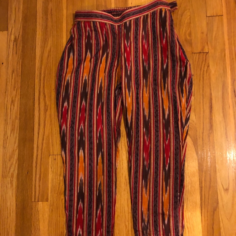 Cotton Capri boho pants.